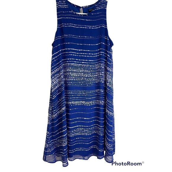 Tommy Hilfiger royal blue and white dress size 6 - Picture 1 of 5